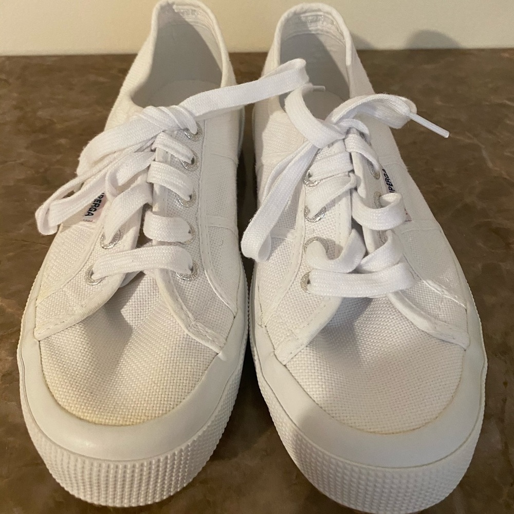 Classic White Canvas Sneakers